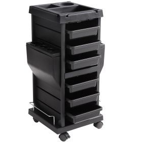 VEVOR Ultimate Salon Trolley Cart, Lockable Beauty Salon Cart for Stylist with 6 Removable Drawers & Tool Holder VEVOR Ultimate Salon Trolley Cart, Lockable Beauty Salon Cart for Stylist with 6 Removable Drawers & Tool Holder